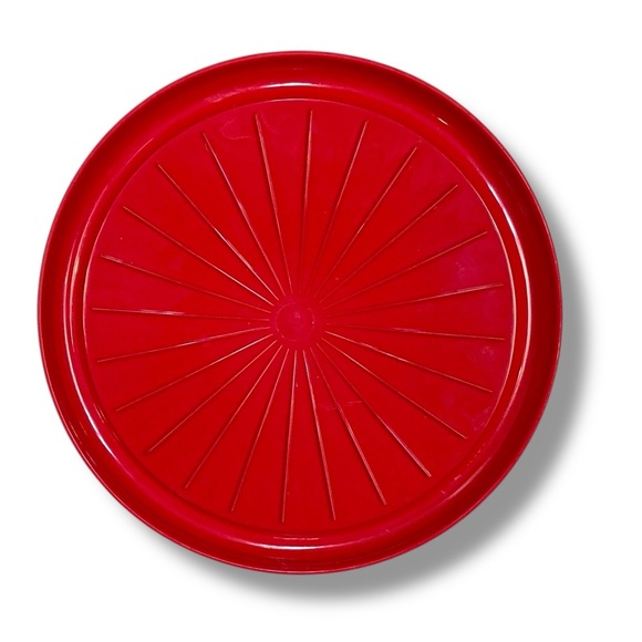 Fridgemate Pizza Reheating Microwave Trays 2 Piece Set Round Red New Merchandise - Picture 4 of 14